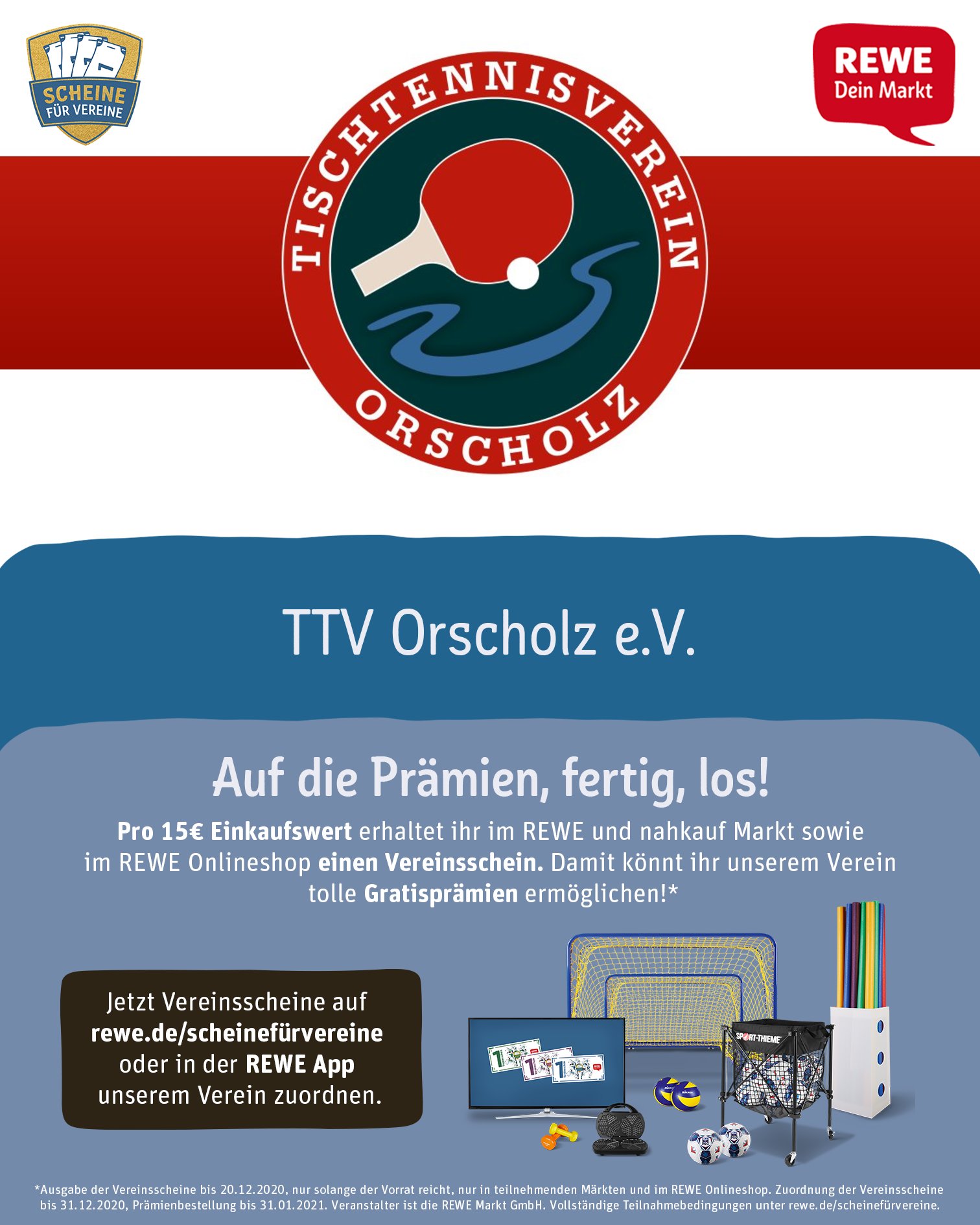 REWE - Scheine für Vereine