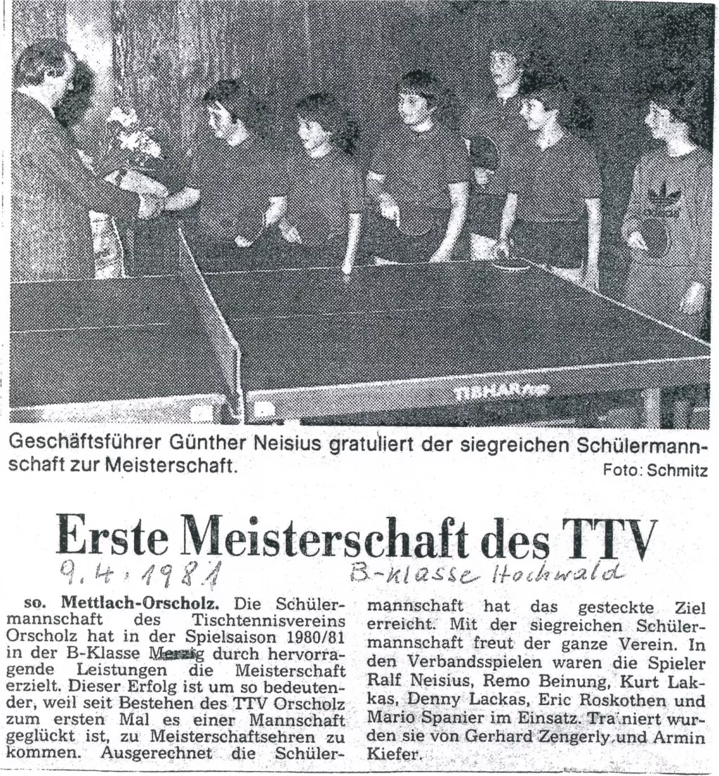 Schülermeisterschaft B-Klasse, 1980/1981